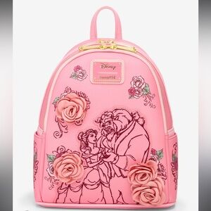 Beauty and the Beast loungefly mini backpack NWT